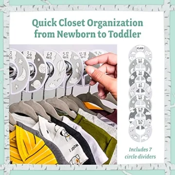 Baby Nest Designs Closet Dividers for Baby Clothes