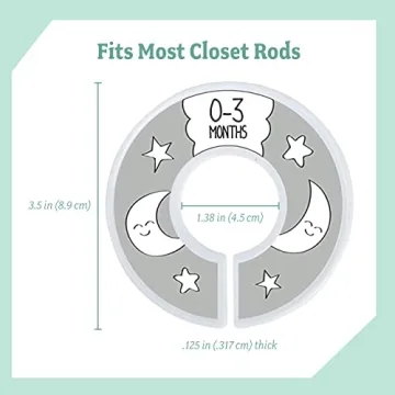 Baby Nest Designs Closet Dividers for Baby Clothes