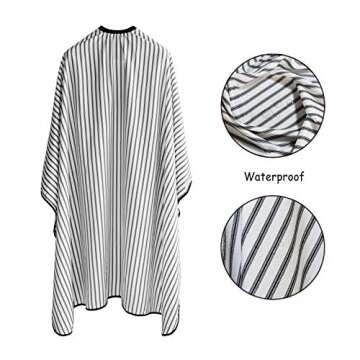 TONGTLETECH Barbers Cape Hairdressing Gown – Waterproof Professional Hairdressers Salon Cape Cloth Hair Cutting Apron for Hair Styling,Cuts and Colors - 63" x 57"