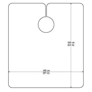 TONGTLETECH Barbers Cape for Hairdressing 57x63 inches