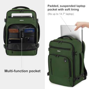 ECOHUB 16'' Airline Approved Travel Backpack