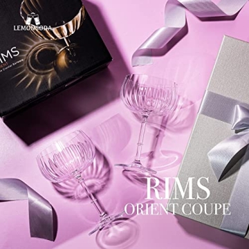 LEMONSODA Crystal Wine Glasses Elegant Durable Dishwasher Safe