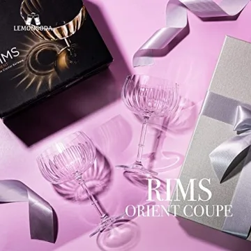 LEMONSODA Crystal Wine Glasses Elegant Durable Dishwasher Safe