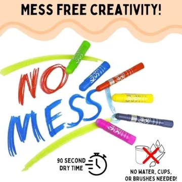 Kwik Stix 12 Color Washable Quick-Dry Paint Sticks for Kids
