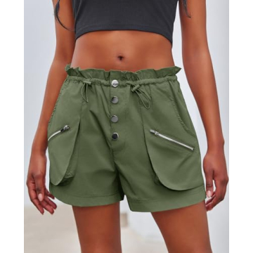 Fisoew Women's Cargo Shorts for Comfortable Outdoor Style