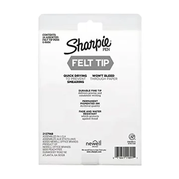 Sharpie Fine Point Felt Tip Pens - 24 Assorted Colors