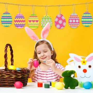 Unfinished Egg Wooden Cutouts for Easter Crafts