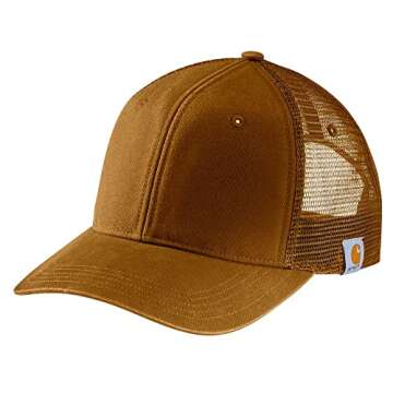Carhartt Men's Canvas Mesh Back Cap - Ultimate Comfort for Outdoor Activities