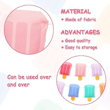 Whaline 3D Ice Cream Banner for Summer Parties