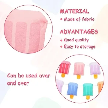 Whaline 3D Ice Cream Banner for Summer Parties