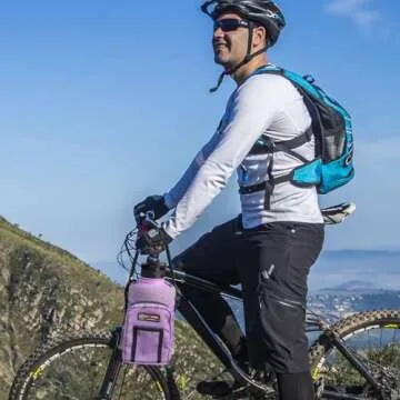 NATURE PIONEOR Water Bottle Holder with Strap 64 oz Insulated Water Bottle Carrier Sling Sleeve for Hiking,Outdoor Camping,Gym