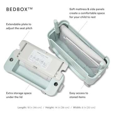 JetKids Stokke Travel Bundle, Green - Includes Kid’s Ride-On Suitcase & In-Flight Bed + Adjustable, Lightweight & Expandable Crew BackPack - Travel Essentials for Kids - Best for Ages 3-7