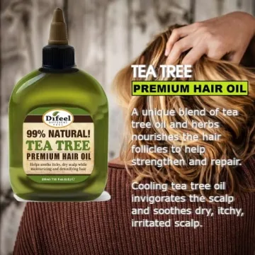 Difeel Premium Hair Oil with Tea Tree Oil for Healthy Hair 7.1 Ounce