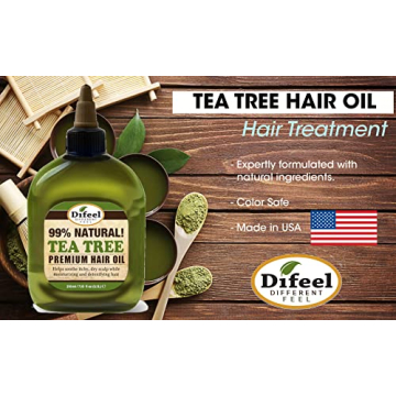 Difeel Premium Hair Oil with Tea Tree Oil for Healthy Hair 7.1 Ounce