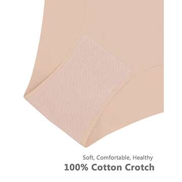 SHARICCA Seamless Cheeky Bikini Invisible Panties 7 Pack