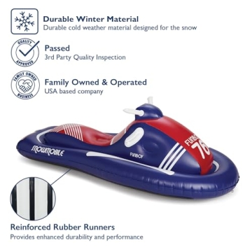 FUNBOY Inflatable Snowmobile - Retro Winter Fun