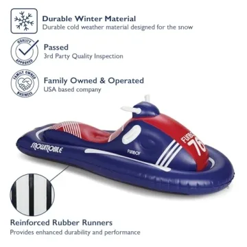 FUNBOY Inflatable Snowmobile - Retro Winter Fun