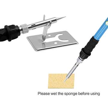 TBBSC 60W 110V Soldering Iron Kit - Adjustable Temperature, 5pcs Different Tips, Soldering Stand and Additional Solder Tube for Variously Repaired Usage