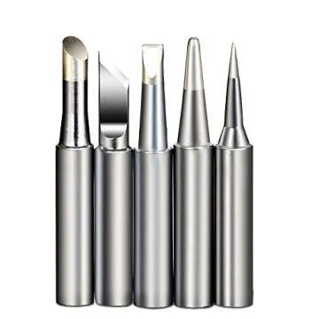 TBBSC 60W 110V Soldering Iron Kit - Adjustable Temperature, 5pcs Different Tips, Soldering Stand and Additional Solder Tube for Variously Repaired Usage