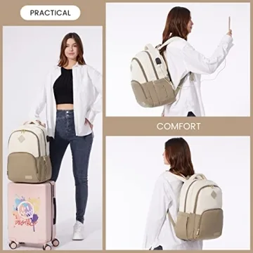 LOVEVOOK Classical Backpack - Stylish & Functional 15.6" Laptop Bag