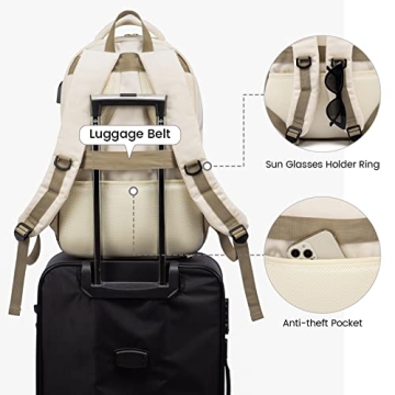 LOVEVOOK Classical Backpack - Stylish & Functional 15.6" Laptop Bag