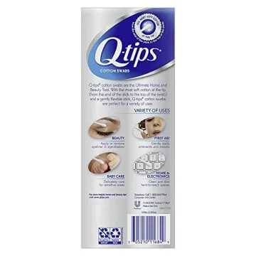 Bacteriostatic Q-Tips 300 Count Pack of 2 Safe Ear Care