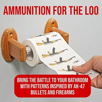 Humorous Fairly Odd AK 47 Gun Novelty Toilet Paper