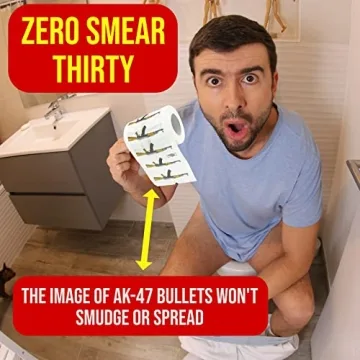 Humorous Fairly Odd AK 47 Gun Novelty Toilet Paper