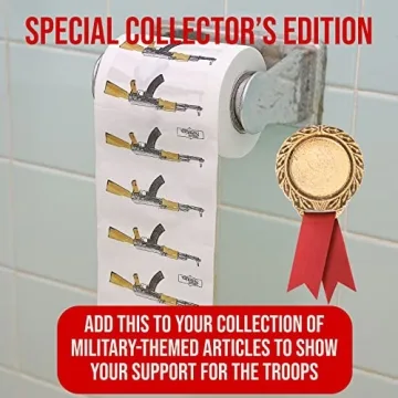 Humorous Fairly Odd AK 47 Gun Novelty Toilet Paper