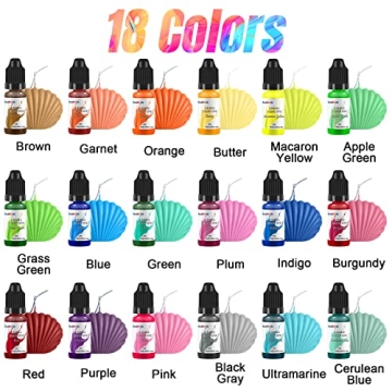 Liquid Candle Dye - 18 Colors for Vibrant Candle Creations
