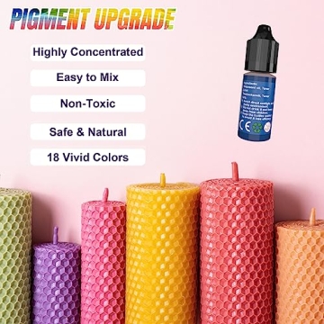 Liquid Candle Dye - 18 Colors for Vibrant Candle Creations