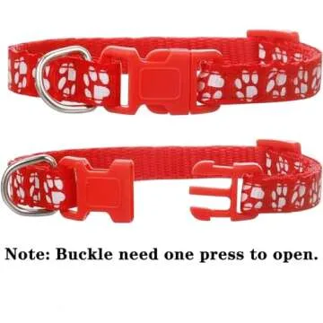 Chenkaiyang 12 Pack Puppy Collars for Litter, Adjustable Puppy ID Collars Soft Nylon Whelping Collars for Newborn Litter Puppy Pets