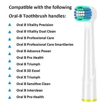 KHBD Replacement Heads Compatible with Oral B Braun Toothbrushes Electric- 16 Pack Professional Prec...