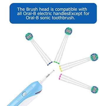 KHBD Replacement Heads Compatible with Oral B Braun Toothbrushes Electric- 16 Pack Professional Precision & Sensitive Brush Heads Refill for Oral B 7000/Pro 1000/9600/ 5000/3000/8000