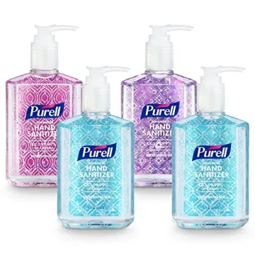 PURELL Advanced Hand Sanitizer Refreshing Gel Series - Pack of 4, 8 Fl Oz Bottles