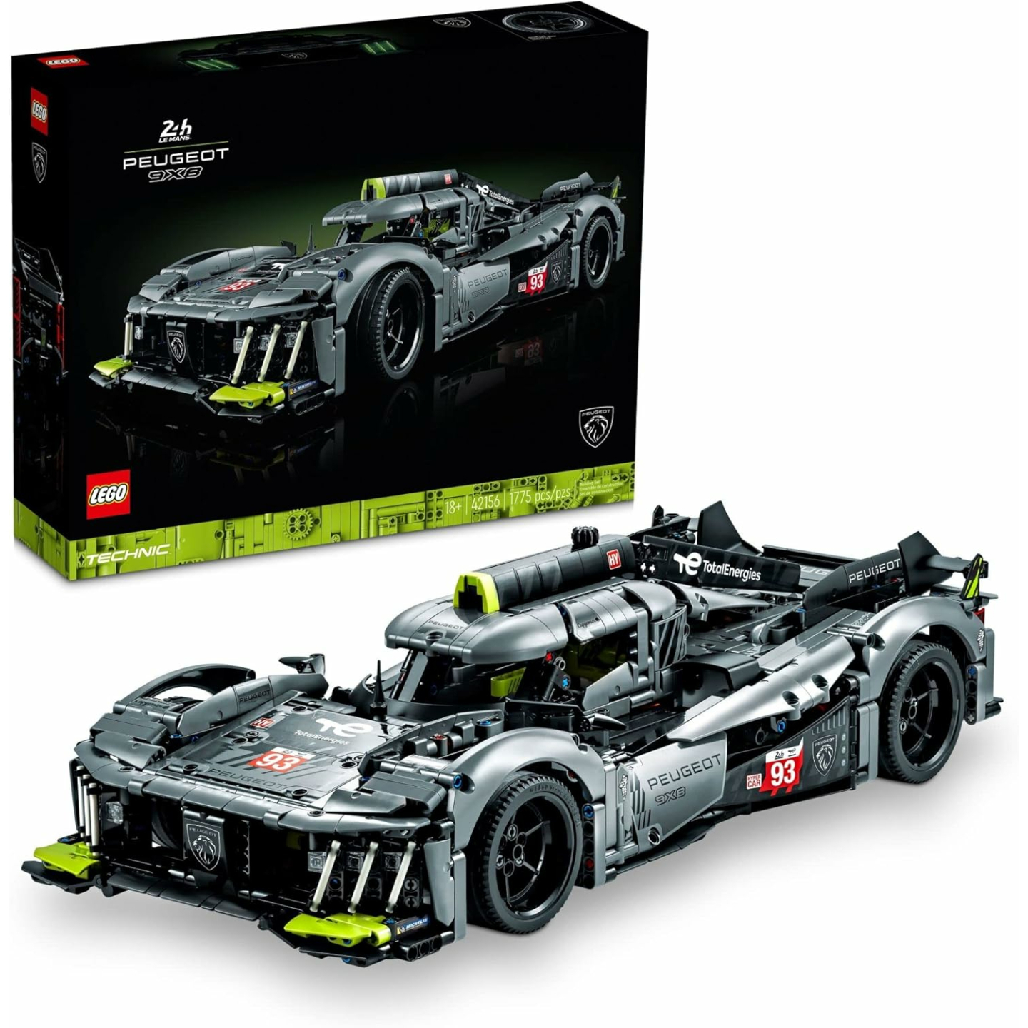 LEGO Technic Peugeot 9X8 Hybrid Hypercar Model Kit