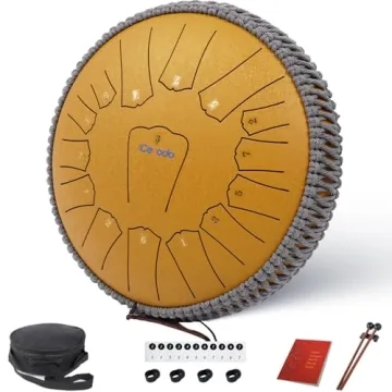 Ceyodo Gold 13 Inch Steel Tongue Drum - 15 Notes