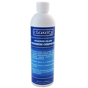 Clarity Stained Glass Finishing Compound - Brilliant Shine 12oz