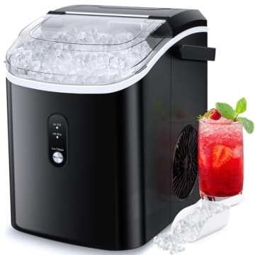 COWSAR Nugget Ice Maker: 34Lbs Crunchy Ice Daily