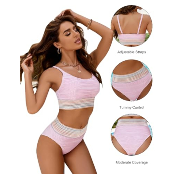 Blooming Jelly High Waisted Bikini Set for Women