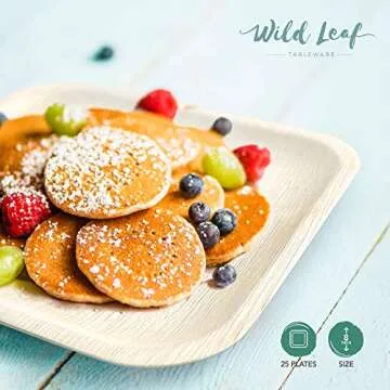 Elegant Eco-Friendly Palm Leaf Plates - 25 Pack for Gatherings