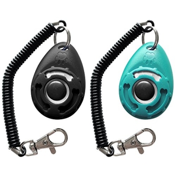 HoAoOo Pet Training Clicker with Wrist Strap for Dogs