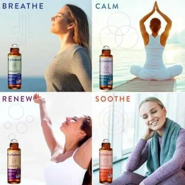 UpNature Essential Oils Roll On Set for Stress Relief