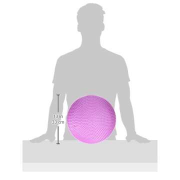 Black Mountain Products Exercise Balance Stability Disc with Hand Pump, Purple