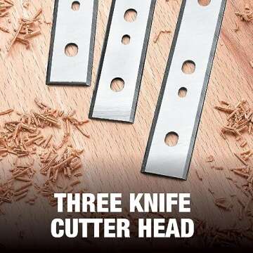 DEWALT Planer, Thickness Planer, 13-Inch, 3 Knife for Larger Cuts, Two Speed 20,000 RPM Motor, Corded (DW735)