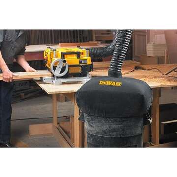 DEWALT Planer, Thickness Planer, 13-Inch, 3 Knife for Larger Cuts, Two Speed 20,000 RPM Motor, Corded (DW735)