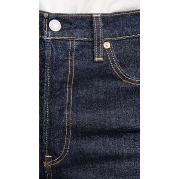 Levi's Women's Ribcage Full Length Jeans, Small Course, Blue, 25