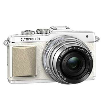 Olympus PEN Lite E-PL7 (White) with 14-42mm F3.5-6.3 EZ Lens (Silver) - International Version (No Warranty)