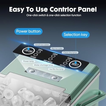 Sweetcrispy Ice Maker 9 Cubes in 6 Mins Portable Ice Machine