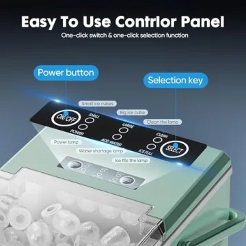 Sweetcrispy Ice Maker 9 Cubes in 6 Mins Portable Ice Machine